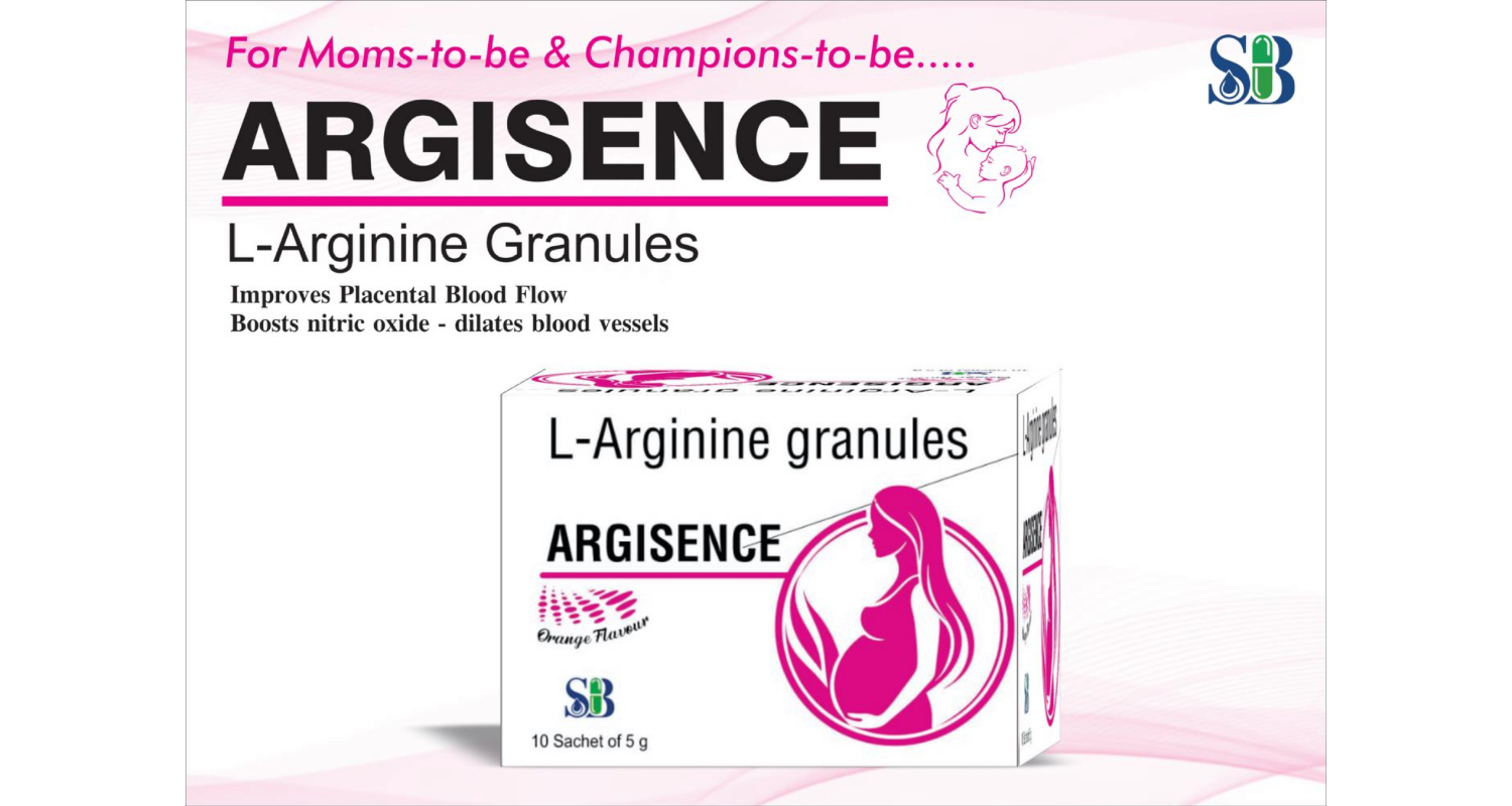 ARGISENCE L-Arginine 3 gm Sachet - Pregnancy IUGR Infertility Support by Shressence Biotech