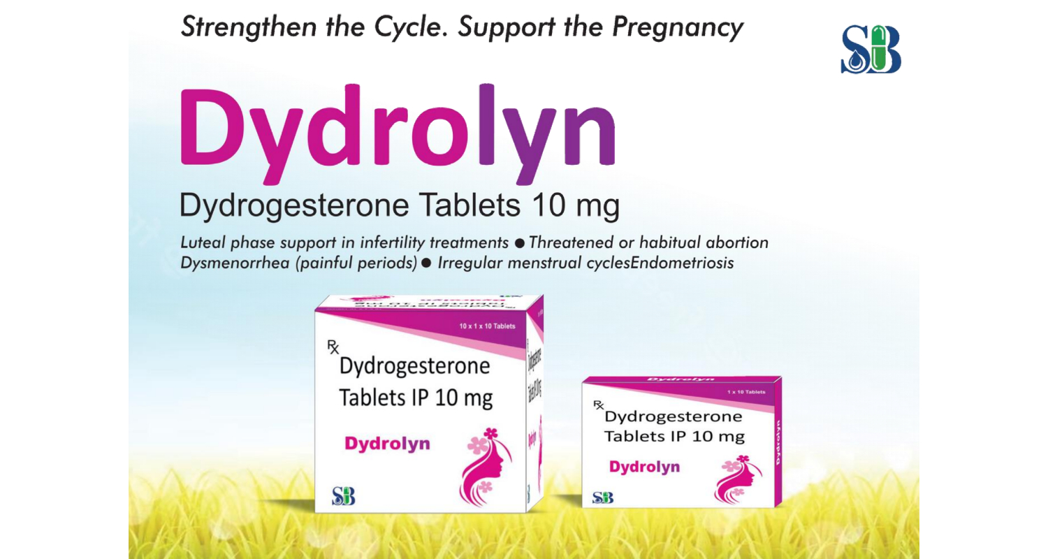 DYDROLYN Dydrogesterone 10mg - Pregnancy & Fertility Support by Shressence Biotech